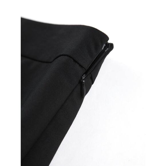 Commence Two Tone Pleated Long Skirt~Black/White~NEW w/Tags~Large - Picture 14 of 14